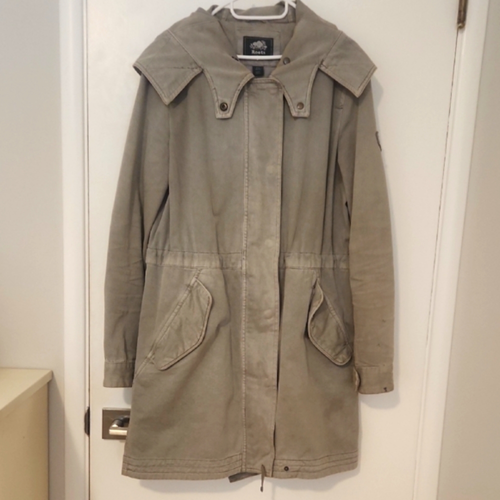 Roots Khaki Utility Jacket Size S